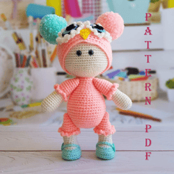 doll Little Princess Sally amigurumi crochet pattern