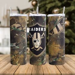 Oakland Raiders NFL Tumbler Png , Football Tumbler Wrap Design, NFl Tumbler Wrap