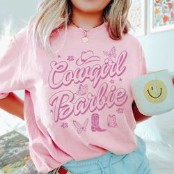 cowgirl barbie pink shirt western shirt girls barbie doll shirt