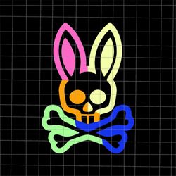 Neon Rabbit Easter Day Svg, Skull Bunny Easter Day Svg, Skull Rabbit Easter Day Svg, Skull Easter Day Svg, Easter Day Sv