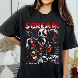 Scream Vintage Halloween TShirt Scream Ghostface Shirt Gildan Shirt