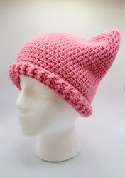Cat hat, cat Beanie, pink cat ears beanie, women's beanie, cat hat