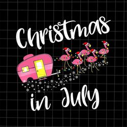Christmas In July Flamingo Pink Png, Camping Christmas Png, Flamingo Christmas Png, Christmas In July Png