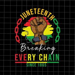 Breaking Every Chain Since 1865 Svg, Juneteenth Day Svg, Black History Month Svg, Black Leaders Juneteenth Day Svg, Inde