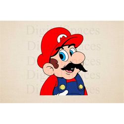 Super mario SVG, Cute Super Mario Clipart, Birthday svg, Digital files, Instant Download, Files for Cricut
