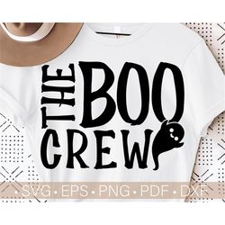 The Boo Crew Svg, Halloween Svg for Kids, Halloween Costume For Cricut - Silhouette File, Funny Halloween Shirt Svg, Vec