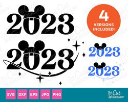 2023 mouse ears hat family vacation celebration svg cut file  sublimation  dxf eps png jpg  4 versions