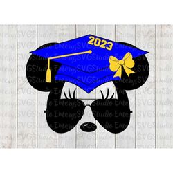 SVG DXF JPEG Pdf File for Graduation 2023 Minnie Mouse