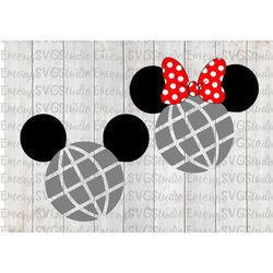 SVG DXF File for Mickey and Minnie