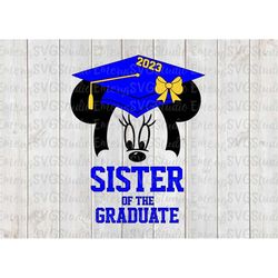 SVG JPEG DXF Pdf Eps  Sister of the Graduate Minnie 2023