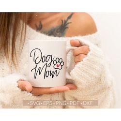 Dog Mom Svg, Dog Mama Svg, Shirt Design Svg Silhouette Cut File for Cricut Space, Mother's Day Svg, Coffee Lover Svg for