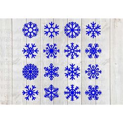 SVG DXF File for Winter Snowflakes