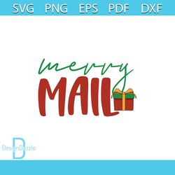 merry mail png, christmas png, christmas gift png, merry christmas png