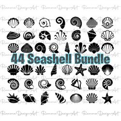 Seashell SVG - Seashells svg - Seashell svg file - Ocean svg - Marine - Clipart, decal, stencil, vinyl, cut file, silhou