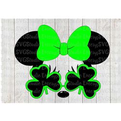 SVG DXF File for Shamrock Micnniey Sunglasses for St Patricks Day