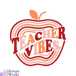 Teacher Vibes First day Of School SVG Graphic Design File