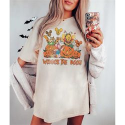 vintage winnie the pooh halloween shirt, winnie the booh shirt, pooh bear halloween shirt, pooh and friends halloween sh