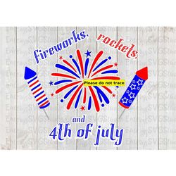 SVG DXF File for Fireworks Patriotic Display