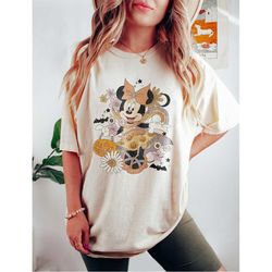 Retro Minnie Halloween Shirt, Cute Halloween Shirt, Disney Woman Shirt, Disney Halloween Shirt, Minnie Pumpkin Shirt, Mi