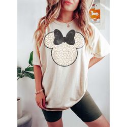 Cute Leopard Print Minnie Shirt, Minnie Leopard Shirt, Retro Mickey And Minnie Shirt, Disney Couple Shirt, Cute Disney S