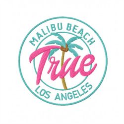 Malibu Beach True Embroidery Los Angeles, Barbie Girl Embroidery Designs, Babe Doll Embroidery 4 size instant download I