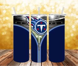 Tennessee Titans Zipperr PNG, 20oz Tennessee Titans Zipper PNG, Tumbler Wrap Straight Png, NFL Football Wrap Tumbler PNG