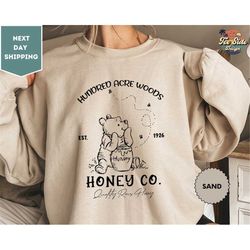 Vintage Hundred Acre Woods, Honey Co Sweatshirt, Retro Winnie The Pooh Est 1926, Classic Pooh Bear Crewneck