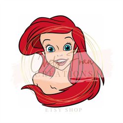 Little Mermaid Princess Ariel Svg, SVG, PNG, DXF files Cricut, Silhouette Vector Cut File Love Under the Sea