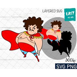 Cartoon character SVG, Cricut svg, Clipart, Layered SVG, Files for Cricut, Cut files, Silhouette, T Shirt svg