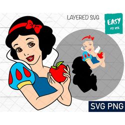 Princess SVG, Cricut svg, Clipart, Layered SVG, Files for Cricut, Cut files, Silhouette, T Shirt svg, Print