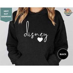Disney Heart Hoodie, Disney Fan Love Hoodie, Disney Lover Shirt, Disney Vacation Shirt, Disneyland Shirt, Disney World,