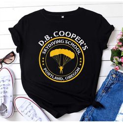 DB Cooper Skydiving School Portland Oregon Vintage Shirt, Funny DB Cooper Shirt