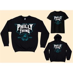 Philadelphia Football Philly Thing Champs 2022 Vintage Black Sweatshirt, Philadelphia Football Team Retro Hoodies, Ameri