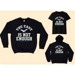 Philadelphia Football Champs East Is Not Enough Vintage Black Sweatshirt, Philadelphia Football Team Hoodies, American F