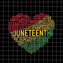 Juneteenth Heart Black History Svg, Power Fist Hand Black History Month Svg, Black Leaders Juneteenth Day Svg, Independe