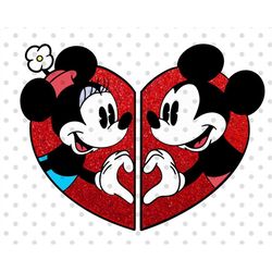 Mouse Couple Svg, Heart Svg, Valentines Day Svg, Love svg, valentine's svg, Mouse cup svg, mouse svg