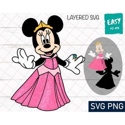 Princess SVG, Cricut svg, Clipart, Layered SVG, Files for Cricut, Cut files, Silhouette, T Shirt svg