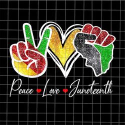 Peace Love Juneteenth Png, Women African Juneteenth Png, Juneteenth Day Png, Independence Day Png, Black History Month P