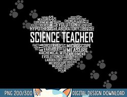 Science Teacher Heart Proud Science Teaching Design  png, sublimation copy