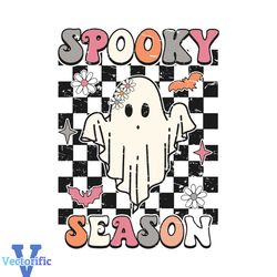 Groovy Cute Ghost Spooky Season SVG Graphic Design File