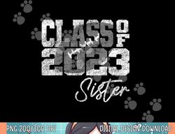 Senior Football Class of 2023 Sister - Matching Family png, sublimation copy