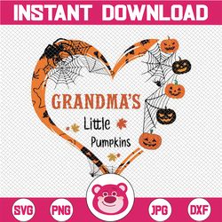 Grandma's Little Pumpkins Png, Grandma Png, Pumpkins Png, Fall Png, Halloween Png ,Grandchildren Png, Halloween kids