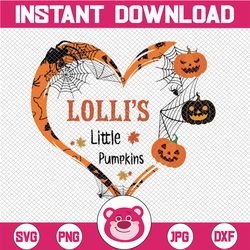 Lolli's Little Pumpkins Png, Grandma Png, Pumpkins Png, Fall Png, Halloween Png ,Grandchildren Png, Halloween kids