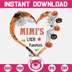 Mimi's Little Pumpkins Png, Grandma Png, Pumpkins Png, Fall Png, Halloween Png ,Grandchildren Png, Halloween kids