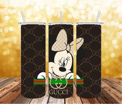 GUCCI Mickey Mouse Tumbler Wrap PNG, Fashion Luxury 20oz, Brand Tumblers Png, Fashion Tumbler Png, digital download