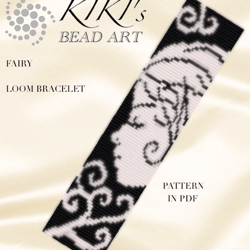 Bead Loom pattern, Fairy LOOM bracelet bead pattern loom pattern design in PDF, pattern instant download