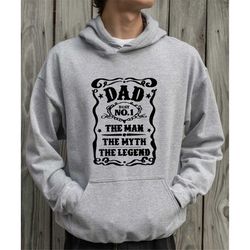 Dad Best No 1 The Man The Myth The Legend Vintage Sweatshirt,Fathers Day Shirts,Dad Gift Shirt, Best Dad Shirt,Fathers D