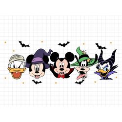 Mickey Halloween Costume Svg, Minnie Mickey Goofy Donald Halloween Svg, Mickey Clubhouse Svg, Mickey Halloween Svg, Png,
