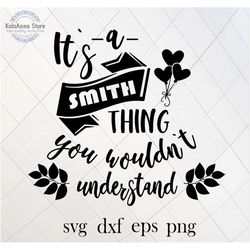It's a Smith thing svg, Smith family svg, family things svg, family saying, family quote, svg, cut file, silhouette,, sv