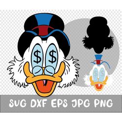 Duck svg, Money svg, Summer clipart, Cricut, Clipart, Layered SVG, Files for Cricut, Cut files, Silhouette, T Shirt, Dxf
